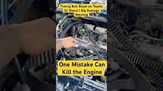 Toyota 2C Diesel Timing Belt | How to Check + What Happens If It Breaks #aliautoworkshop