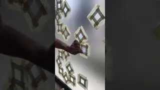 Making-of Dentelle 1: applying the soap-silicate paint on the glass