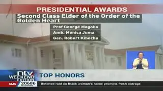 NTV's Jane Ngoiri honoured by President Uhuru Kenyatta