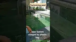 swimming pool clogged #plumberpro #2025goals #viralshorts #plumbinghacks #pipamampet #kolammampet