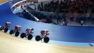 Team GB Derby Arena cycling slow motion