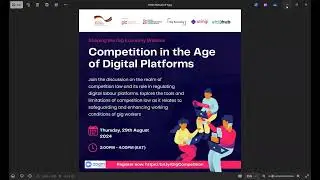 Webinar - Competition in the Age of Digital Platforms