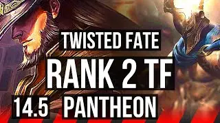 TWISTED FATE vs PANTHEON (TOP) | Rank 2 TF, 6/1/7, Rank 9 | EUW Challenger | 14.5
