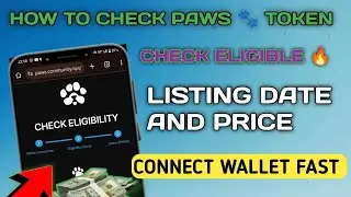 how to check paws token | paws listing date | paws token checker
