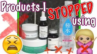 Skincare Products I stopped using! #deciem #theordinary #hadalabo #kbeauty