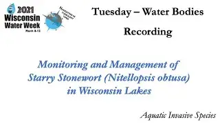 Monitoring and Management of Starry Stonewort (Nitellopsis obtusa) in Wisconsin Lakes