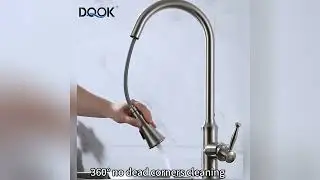 Modern style Modern Chrome Kitchen Sink Faucet Brass Hot And Cold Pull Down Kitchen Faucet #shorts