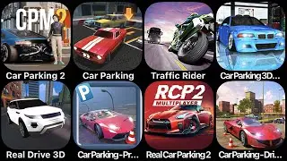 Car Parking 2, Car Parking, Traffic Rider, Car Parking 3D, Real Drive 3D, Car Parking Pro Driver