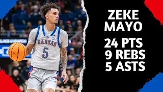 Zeke Mayo Highlights vs. UCF | 1/28/25 | 24 Pts, 9 Rebs, 5 Asts