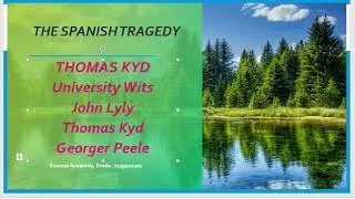 The Spanish Tragedy by Thomas Kyd #pgtrb #literature #successacademyerode #pgtrbenglish #pgtrbexam