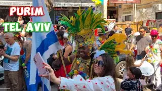 Purim celebrations in Tel Aviv (Florentin), Israel 2025