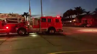 (Heavy Horn) LBFD Truck & Rescue 11 responding