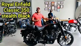 Royal Enfield Classic 350 Stealth Black 2025 Detailed Review #bikereview #royalenfieldclassic350 
