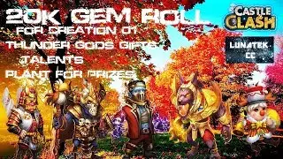 Decent 20k gem roll/rolling sesh for Creation 01, TG's Gifts and more  Castle Clash CC