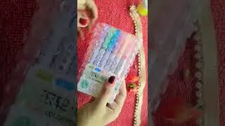Unboxing curve highlighter pen set, buy from mesho 🥰 amazing product 💕#shortsviralvideos#