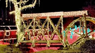 Over 4 Million Christmas Lights at the Clifton Mill in Ohio
