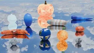 fruit planet bouncing | Fruit Size Comparison 3D