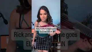 Rick and Morty on electric violin
