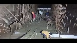 MNB RAFT casting work at site visit #viral #video #civilengineering #technology #bridge #roadways.