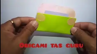 Cara membuat origami tas guru | tema profesi/pekerjaan untuk PAUD/TK