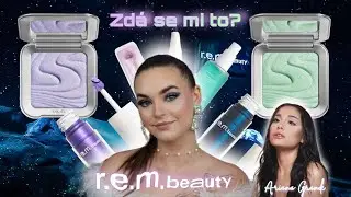 🪐Nadpozemsky dobr&aacute; kosmetika? 🙀Zkou&scaron;&iacute;m R.e.m. Beauty od Ariany Grande💫 #rembeauty #arianagrande