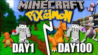 We Spent 100 Days in DUO Pixelmon... This is What Happened! (Duo Minecraft Pixelmon)