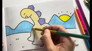 Cute Dinosaur Drawing | Easy & Satisfying for Kids