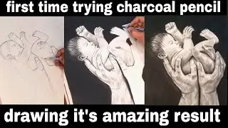 New born #art #artist #drawing #like #baby #realsticart #charchoal #pencildrawing #india #trending 