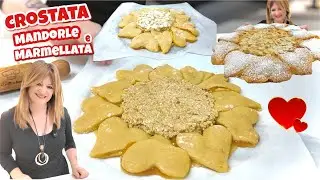 Простой миндально-джемовый пирог без формы