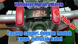 CARA MEMASANG VOLTMETER MOTOR DENGAN MUDAH TANPA MERUSAK KABEL | VIXION | VOLTMETER MODISH |TUTORIAL