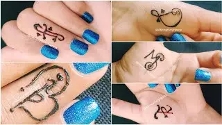 5 beautiful couple letter mehndi tattoo designs| D&hearts;️S, I&hearts;️P, M&hearts;️S, F&hearts;️J, T&hearts;️R