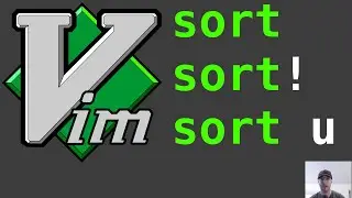 Sort and Reverse Sort a Selection of Text or File in Vim
