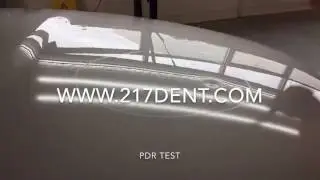 Smashing hood with hammer, Paintless Dent Repair