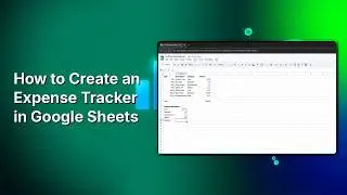 How to Create an Expense Tracker in Google Sheets