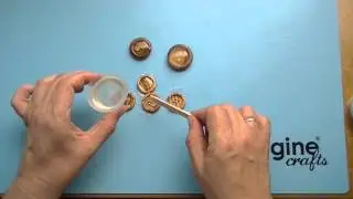 German Glass Glitter Buttons