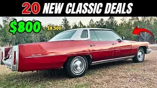 Must Sell Now! 20 Classic Cars Priced $800 to $8,500!