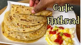 Easy Garlic Flatbread (ready in 3 min)