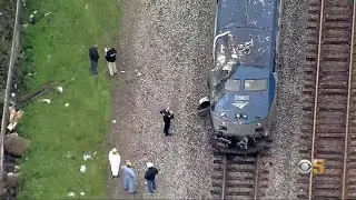 Amtrak Train Hits Truck on Tracks in Oakland