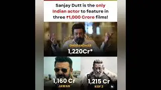 Sanjay dutt is only one actor 1000 core flims  #viralvideo #viralshorts#shorts #bollywoodshorts