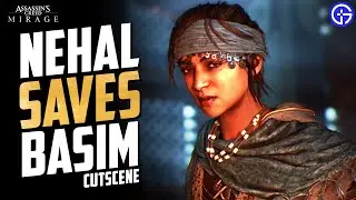 Nehal Saves Basim from Al Mutawakkil in Winter Palace | AC Mirage Cutscene