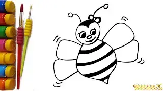 Como desenhar uma ABELHA. How to draw a BEE.