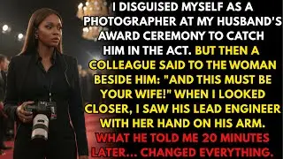I disguised myself as a photographer at my husband's award ceremony, but what I discovered...