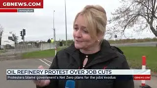 Lindsay Oil Refinery protest over job cuts