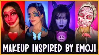 MAKEUP INSPIRED BY EMOJI “♥️🦋😈🦩” || Nagma Mirajkar