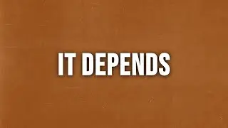 Chris Brown - It Depends (feat. Bryson Tiller) [Super Clean - Lyrics]