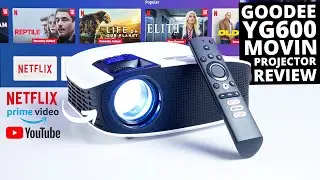 GooDee YG600-Movin REVIEW: 400 Inch Projector with Netflix/Prime Video Certified!