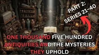 ONE THOUSAND FIVE HUNDRED ANTIQUITIES & THE MYSTERIES THEY UPHOLD.  PART 2: SERIES 21-40.