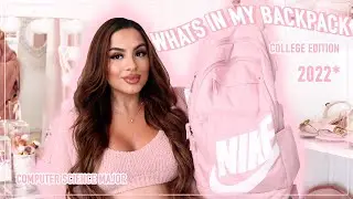WHATS IN MY PINK BACKPACK 2022 🎀 College Edition | Computer Science Junior Year