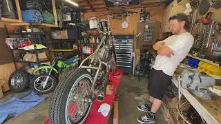 Rubber Mount Sportster Chopper - EP 6 - Wheels, Chains, and Engine In Frame