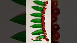 Bandhanwar/ Toran DIY #shorts #ytshorts #papercraft #easycraft #craft #youtubeshorts #festivedecor